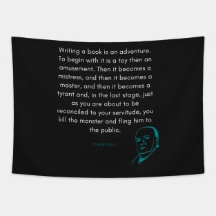 Churchill Quote Tapestry