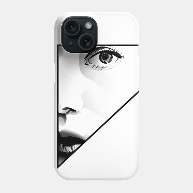 Triangle face Phone Case by Agras