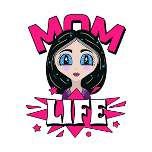 Mom Life Quote Pink T-Shirt