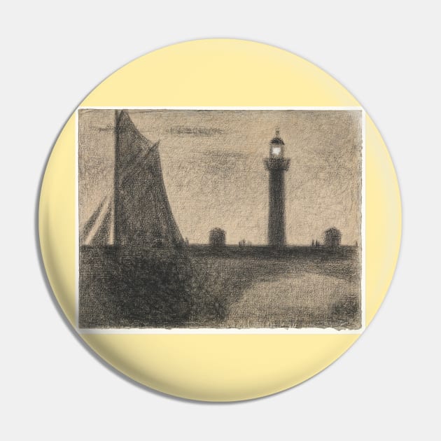 The Lighthouse at Honfleur Pin by GeorgesSeurat