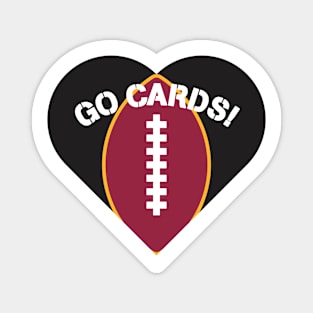 Heart Shaped Arizona Cardinals Magnet