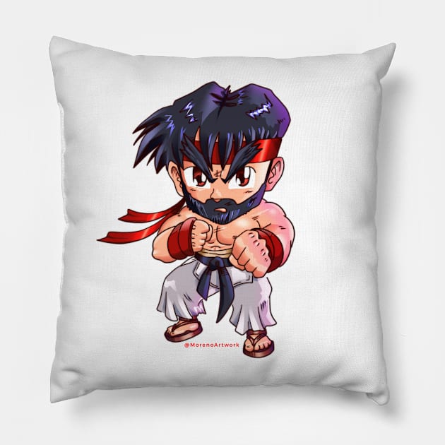 90's Fighter Pillow by MorenoArtwork