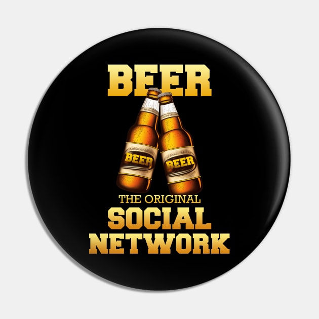 Beer - The original social network Pin by i2studio