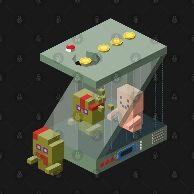 Isometric Zombificator - Zombie Maker Machine - Letter Z by Gunes Ozcan