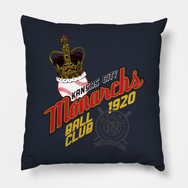 Kansas City Monarchs Pillow by MindsparkCreative