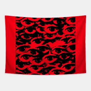 Creepy Wall of Eyes Tapestry