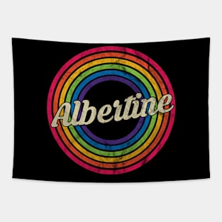 Albertine - Retro Rainbow Faded-Style Tapestry