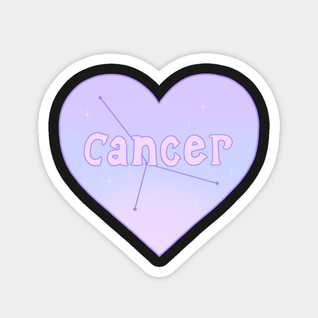 Cancer Constellation Heart Magnet by novembersgirl