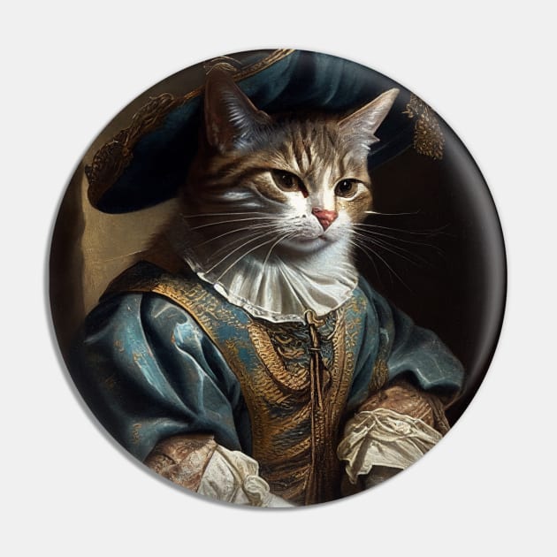 Victorian Cat Portrait 3 Pin by summer-sun-art