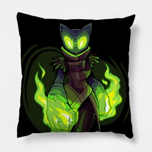 Feline mage Pillow