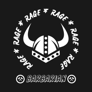 Barbarian Rage Dungeons and Dragons T-Shirt