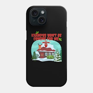 Krampus on the Rooftop Phone Case