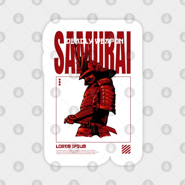 Samurai The Warrior Magnet by RamsApparel08