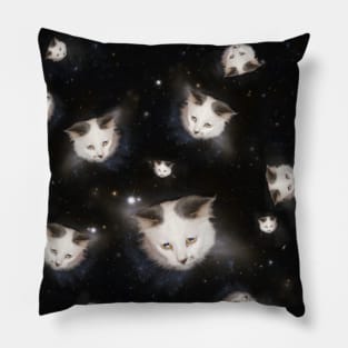 Cat heads in space Pillow