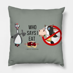 Vegan Humor Pillow