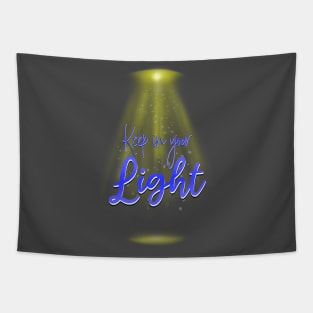 Keep In Your Light - Yellow Blue Tapestry