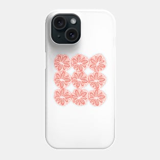 Coral and turquoise sea anemones Phone Case