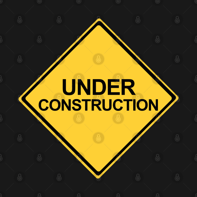 Under Construction Yellow Warning Sign by DiegoCarvalho