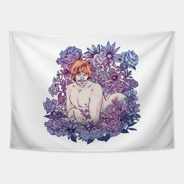 Springtime Purple Romance Tapestry by ImmortalPink
