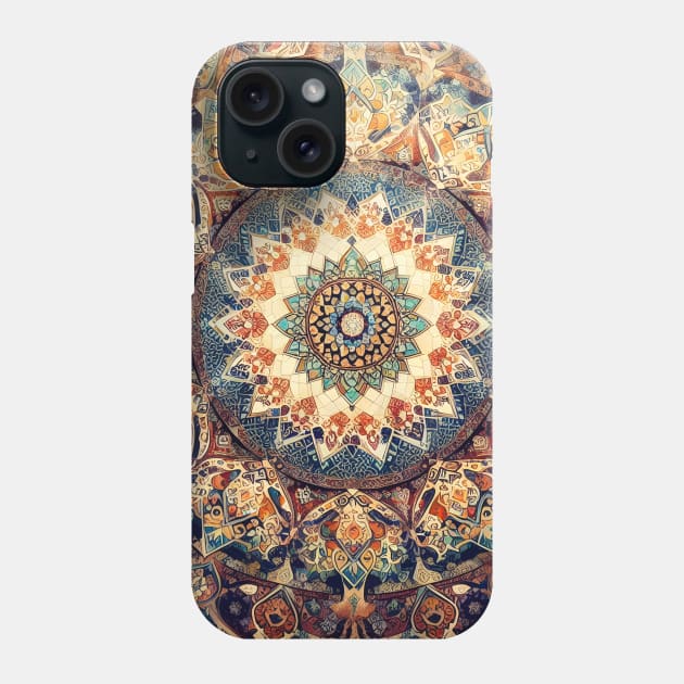 Islamic Grandeur Unveiled: Timeless Art, Floral Motifs, and Vibrant Ornaments Phone Case by insaneLEDP