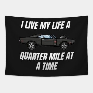 I live my life a quarter mile at a time { dom fast and furious } Tapestry