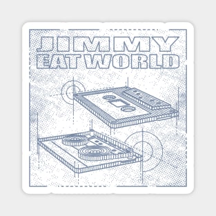 Jimmy Eat World Technical Drawing Magnet