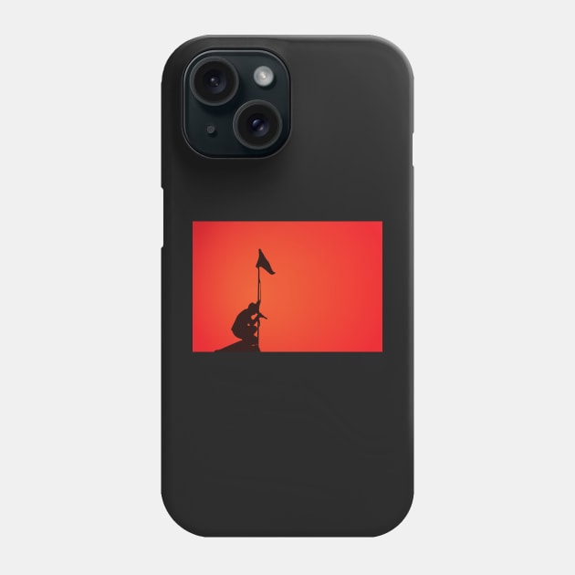 U2 - Under A Blood Red Sky Minimal Cover Art Phone Case by Rad Love