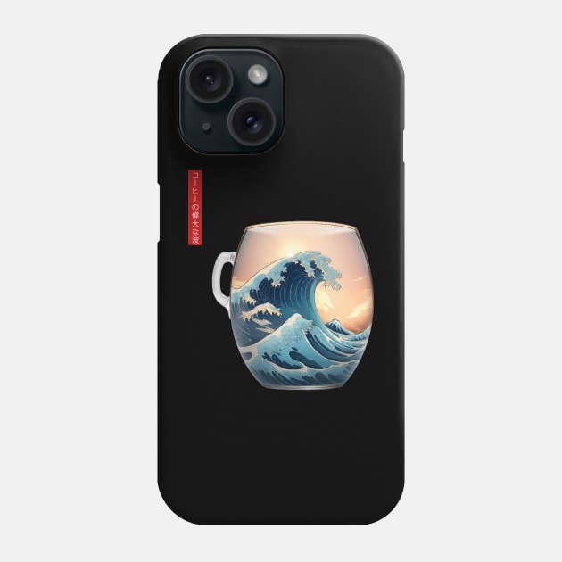 The Great Wave of Coffee Phone Case by Moulezitouna