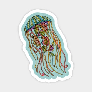 Colorful Jellyfish Magnet