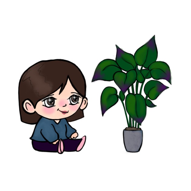 Me and my plant by theerraticmind