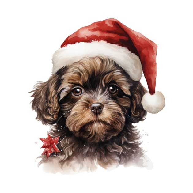 Poodle Dog Christmas New Year by Bound Works