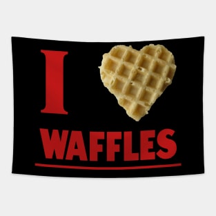 I Love Waffles Gift For Waffle Lovers Tapestry