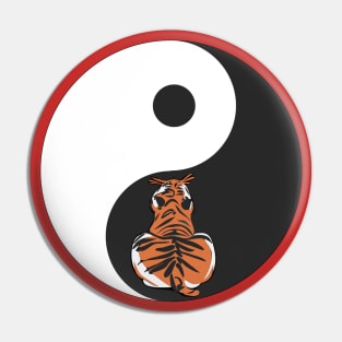 Tiger and Yin Yang Pin