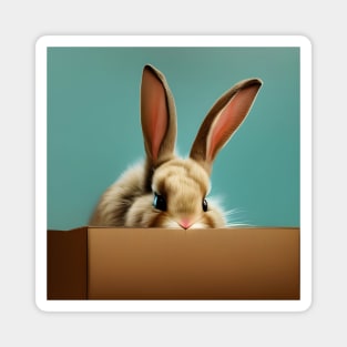 Bunny in a Box Magnet