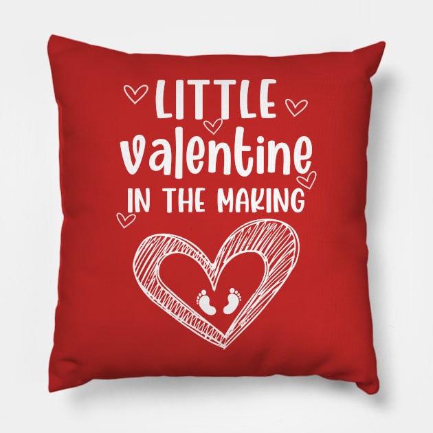 valentine - little valentine in the making Pillow by Bagshaw Gravity