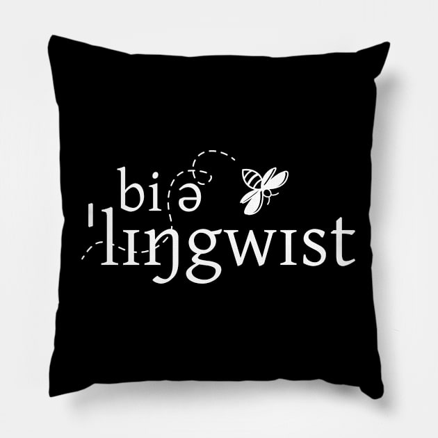 Be A Linguist Pillow by Kupla Designs