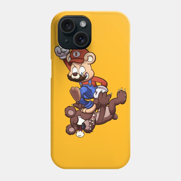 Italian Plumber Teddy Bear Phone Case by TheMaskedTooner