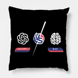 chatgpt vs brain Pillow