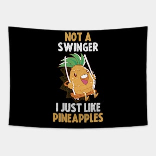 Not A Swinger Funny Pineapple Gift Tapestry