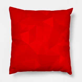 Red Geometric Minimal Abstract Circle Pillow