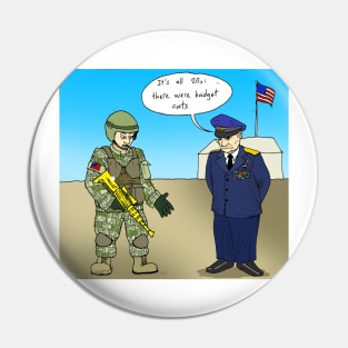 Military Budget Pin