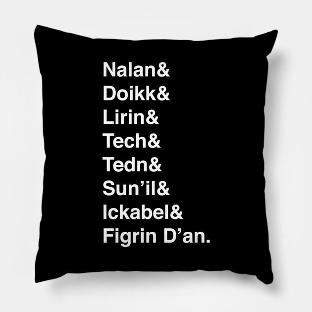 Cantina Helvetica Pillow by LazyDayGalaxy