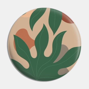 Botanical Leaves - Minimalist Abstract Pin