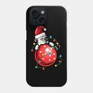 Santa American Bulldog Phone Case