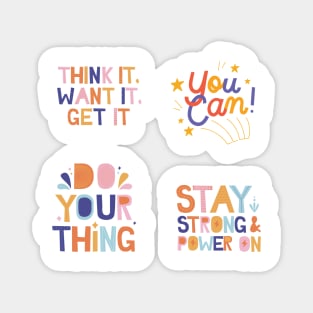 Motivational quotes pack Magnet