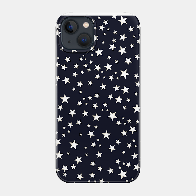 Shining golden and white colored stars - Stars - Phone Case