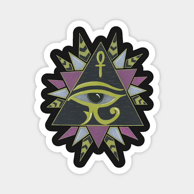 The All Seeing Eye...sees you Magnet by Keatos
