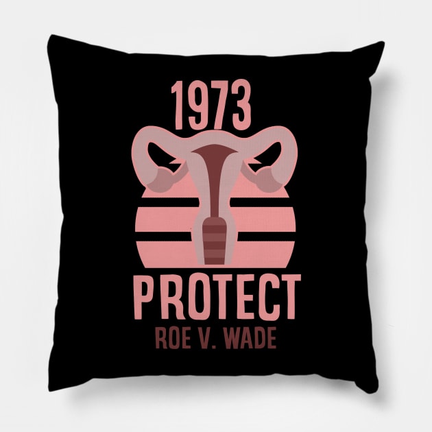 roe v wade - 1973 Pillow by Dami BlackTint