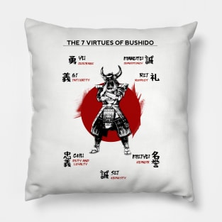 The Seven Virtues of Bushido Pillow