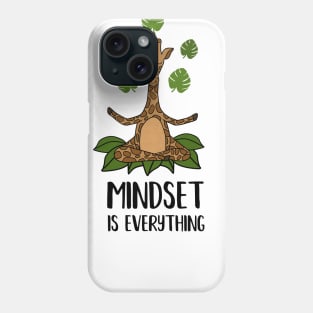 Giraffe Yoga, Mindset Motivational Quote Phone Case